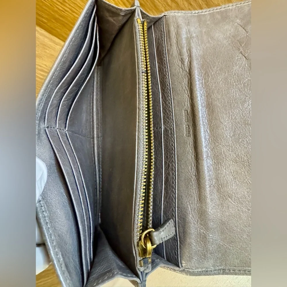 Miu Miu Genuine Leather Fold-Over Wallet REDUCED!